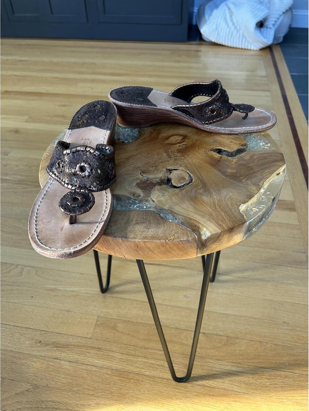 Jack Rogers Brown Leather Women's Sandals